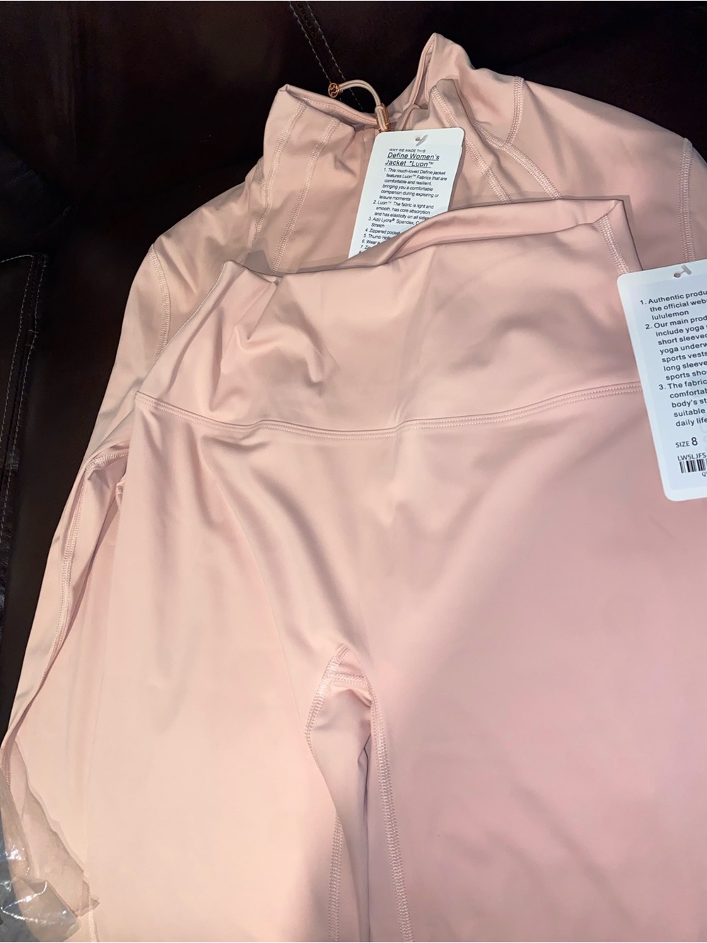 Light Pink LuLuLemon Set Size 8